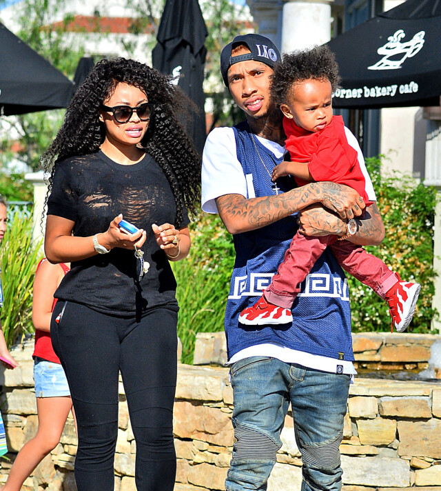 HAR EN SØNN SAMMEN: Blac Chyna og Tyga ble et par i 2011, og året etter fikk de sønnen King Cairo sammen. Samme år forlovet de seg, men lykken tok slutt i 2014. Foto: Sharpshooter Images /Splash HAR EN SØNN SAMMEN: Blac Chyna og Tyga ble et par i 2011, og året etter fikk de sønnen King Cairo sammen. Samme år forlovet de seg, men lykken tok slutt i 2014. Foto: Sharpshooter Images /Splash